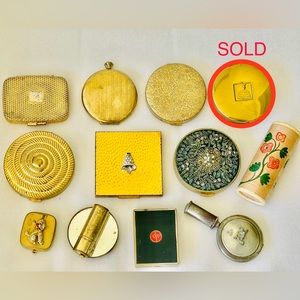 11 VINTAGE COMPACTS Charles Ritz, Elgin American, Merle Norman, Daggett + more!